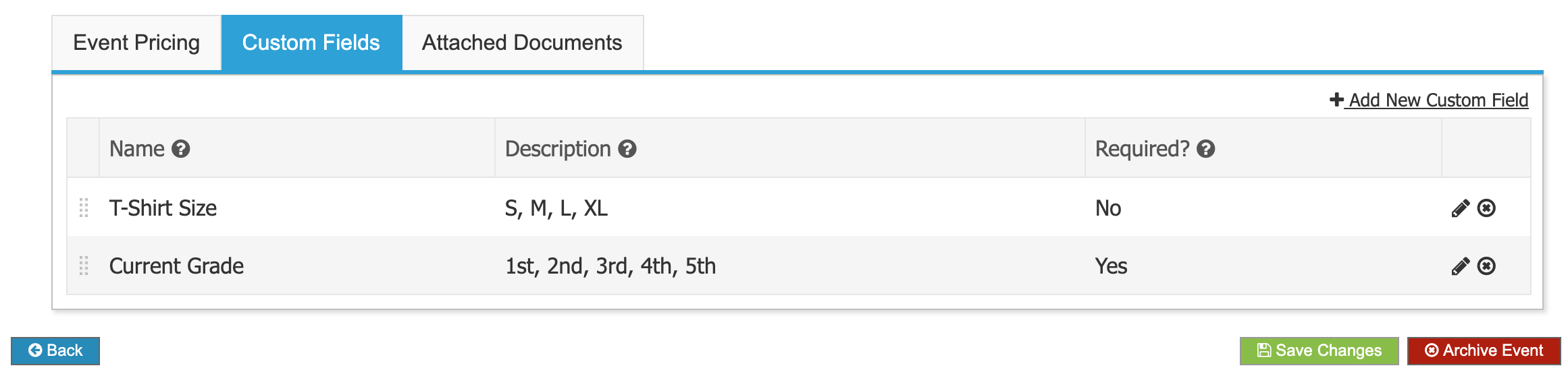 Create custom fields