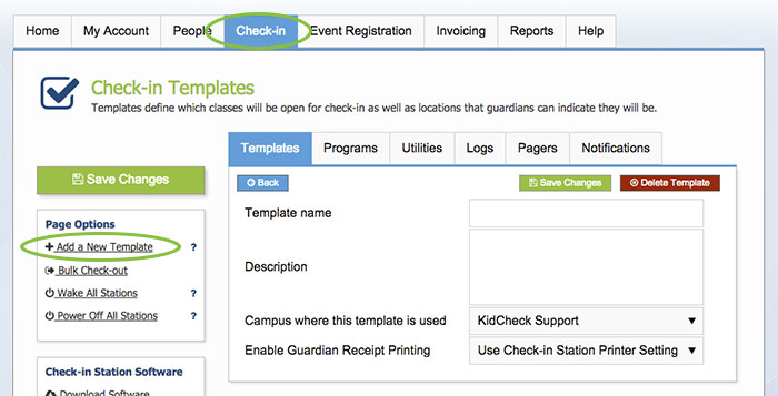 templates for programs