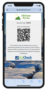 KidCheck Secure Children's Check Out New Check Out Receipt Texts