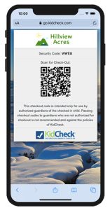 KidCheck Secure Children's Check Out New Check Out Receipt Texts